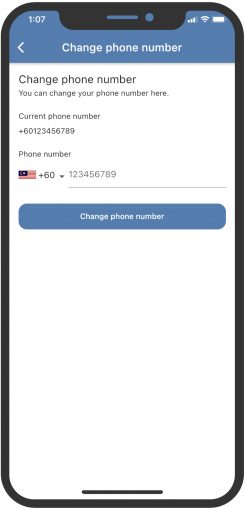 Change Phone Number